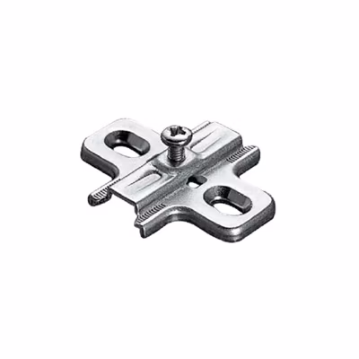 Embase cruciforme à visser type B2V3H 37x32mm réglable en hauteur 0mm finition argent – SALICE – B2V3H09/15