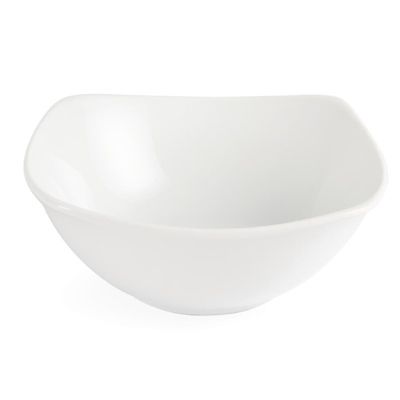 Bols Carrés à Bords Ondulés Blancs 140(L)mm Lot de 12 Olympia