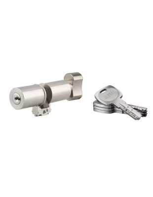 Cylindre adaptateur rond à bouton T2 FIC, 41BTx41 mm, diamètre 26mm, 4 clés – THIRARD