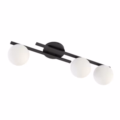 Plafonnier KAIRO 3 BL OPAL, Emibig Lighting, Fabriqué en EU