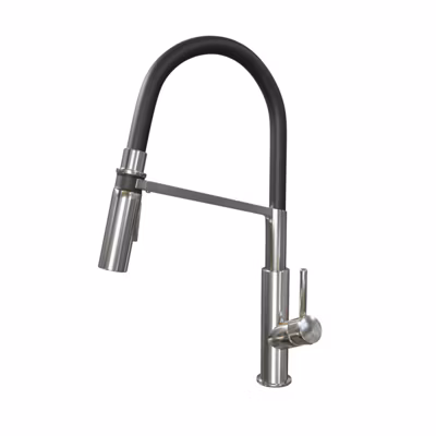 Mitigeur évier COLORFLEX Noir – Douchette 2 jets