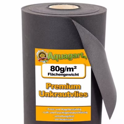 40 m² film de paillage, toile de paillage 80 g 1,5 m de large Aquagart