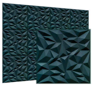 Panneaux de plafond et panneaux muraux Decoratif 3D Ametyst « 62 » Vert 12m² / 48pièces