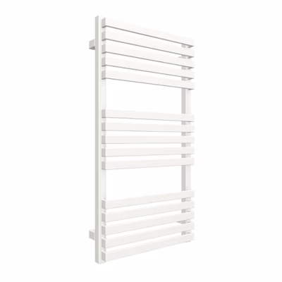 Sèche-serviette mixte blanc de 1185mm de haut et 600mm de large – 1071 Watt – QUA1185/600BSOAV2B