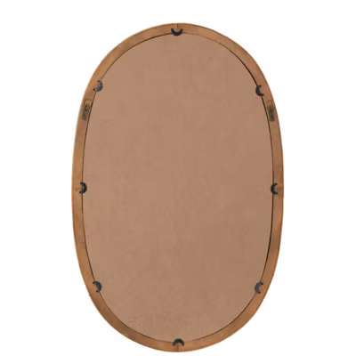 Miroir oval en rotin naturel 61x95cm